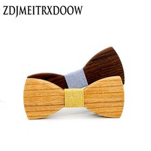Children Bow Tie Baby Boy Kid Clothing Accessories Solid Color Geometric Shirt Neck Tie Bowknot Wooden bow tie