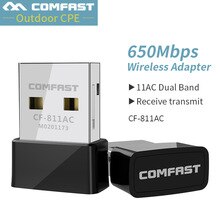 Comfast 650Mbs USB Wireless 2.4G&5G Wifi Adapter High speed Network Card RTL8811 Dual Band 802.11 AC Antenna For Laptop Desktop