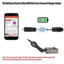 DC 5.5*2.1mm Female to Micro USB Male Power Converter Jack Micro USB to DC 5.5*2.1mm M/F Charger Adapter Connector iPad