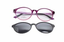 DEDING 2017 Round Clip-on Sun Glasses optical frame with polarized lens magnet  fashion clip on sunglasses D1407NEW