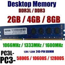 Desktops Memory 8GB 2Rx8 PC3-10600 DDR3 1333MHz 4096MB DDR3L 1600 PC3 12800 2GB 8500 1066MHz RAM 240-PIN Unbuffered NON-ECC DIMM