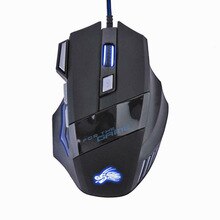Dropship 5500DPI Gaming Mouse LED Optical USB Wired Gamer Mouse 7 Buttons Gamer Computer Mice For Laptop Mice PC