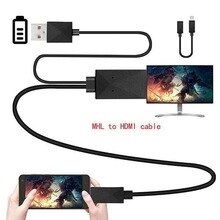 Eshowee 5 Pin & 11 Pin Micro USB MHL to HDMI 1080P HD TV Cable Adapter for Android Phone TV PC Laptop 2M Hot