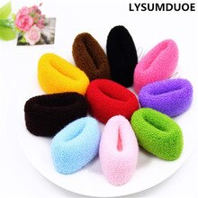 Fashion 12Pcs Women Hair Ring Rope Wide Thick Hairband Elastic Bands Candy Ponytail Holder Cotton Girl Child Jewelry Accessory