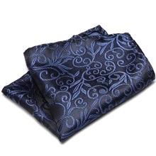 Fashion Vintage Floral Pocket Towel Male Handkerchief Pocket Square for Men Polyester Silk Business Suits Hanky