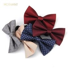 Fashion men's and women's solid color wedding groom groomsmen evening wear Korean flower core bow tie bow skinny