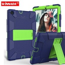 For Samsung T510 GALAXY Tab A 10.1 2019 case SM-T510 SM-T515 kids Armor case Tablet Silicone TPU+PC Shockproof Stand Cover coque