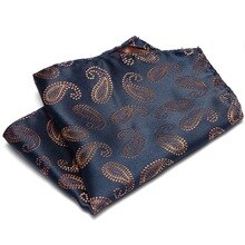 Formal Striped Wedding Pockets Square Polyester Men's Suits Handkerchiefs Woven Floral Pocket Square Hankies Chest Towel Hanky
