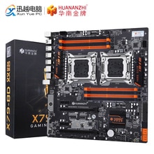 HUANANZHI X79-8D Motherboard Intel Dual CPU LGA 2011 E5 2689 2670 V2 DDR3 1333/1600/1866MHz 256GB M.2 NVME SATA3 USB3.0 E-ATX