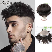 Hair Prosthesis Durable Lace Mens Wig Natural Hair Men Toupee Natural Indian Remy Hair Silk Base Human Men Hair Replacements