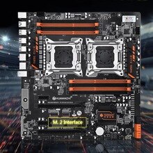 Huananzhi X79-8D Motherboard Intel Dual CPU LGA 2011 E5 2689 2670 V2 DDR3 1333/1600/1866MHz 256GB M.2 NVME SATA3 USB3.0 E-ATX