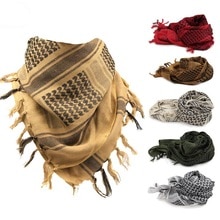 Hunting Apparel Accessory 100% Cotton Thick Muslim Hijab Tactical Desert Arabic Scarf Arab Scarves Men Winter Windproof