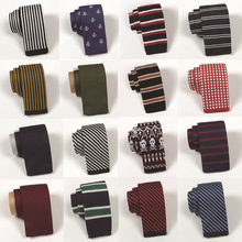 Matagorda Men Tie Wool Knit Tie 6CM Narrow Necktie Dress Wedding Stripe Gravata Shirt Gifts for Men Accessories Formal Neckwear