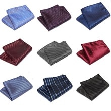Mens Wedding Pocket Square Silk  Men suit accessories Tie Men's Handkerchief Accessories Jacquard Solid Dots Stripes Paisley
