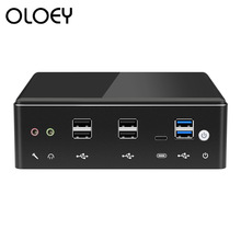 Mini PC Intel Core i7 7500U 8650U Computer Windows 10 2*DDR4 M.2 SSD 8*USB DP Type-C 2*LAN WiFi 4K HTPC Micro Desktop NUC Minipc