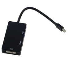 New HMDI Converter Mini Display Port Thunderbolt to DVI VGA HDMI 3 in 1 Converter Adapter Wholesale