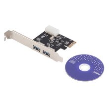 New PCI-Express PCI-E to USB 3.0 2 Port PC Expansion Adapter Card For Win 7  Store hot selling