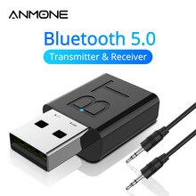 New USB Bluetooth 5.0 Audio Receiver Transmitter Car AUX Cable Kit Bluetooth Transmitter For TV PC Wireless Adapter For Car