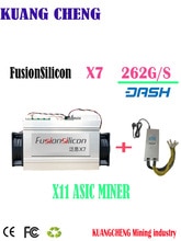 Newest DASH miner FusionSilicon X7 Miner 262GH/S 1420W X11 algorithm with Original psu for MUE CANN Better than Antminer D5 D3