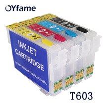 OYfame 603 T603 Ink Cartridge For Epson T603 T603XL Cartridge With ARC Chip For EPSON XP-4100  XP-3100 XP-2100 2830DWF Printer