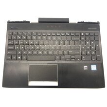 Original For HP Omen 15-DC Series Laptop Palmrest Upper Case US White Red Backlit Keyboard Touchpad L30195-001 L30194-001