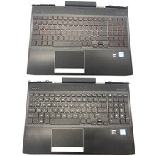 Original Laptop Palmrest Upper Case US White Red Backlit Keyboard Touchpad For HP Omen 15-DC Series L30195-001 L30194-001
