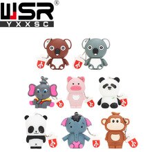Personalized cartoon usb2.0 pen drive 32gb 64gb 128gb real capacity memory stick 4gb 8gb 16gb high speed waterproof flash disk