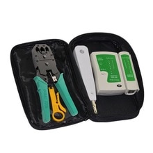 Portable Lan Network Repair Tool Kit Cable Tester Plier Crimper Plug Clamp Computer Handtool Set 1 Set