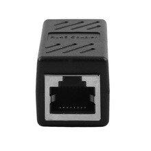 RJ45 Network Internet LAN Connector Adapter Extender Injector For LAN Network Mini Dual RJ45 Interfaces Adapter dropshipping