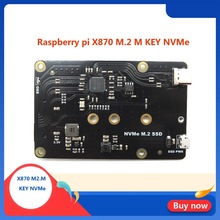 Raspberry Pi X870 NVMe M.2 2280/2260/2242/2230 SATA SSD Shield X870 Expansion Board for Raspberry Pi 3 B+(Plus)/3B/ROCK64