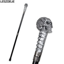 Resin Skull Head Handle Walking Stick For Man Fashion Decorative Walking Cane Women Vintage Metal Canes Men Luxury Walking Stick