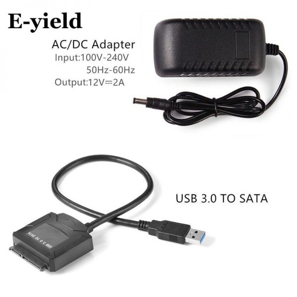 USB 3.0 to SATA Adapter Converter Cable for 2.5' '3.5'' HDD SSD hard disk drive Laptop Hard Drive SSD BLU-RAY DVD/CD-ROM/DVD-ROM