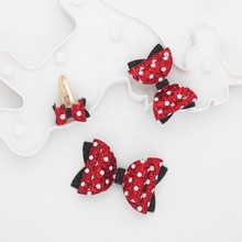 Sets Mickey Minnie Cute Hair Accessories for Girls Kids Sequins Bows Clips Hairpin Shiny Glitter Barrettes Headwear Hair Clip