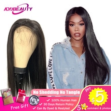 Straight HD Transparent Lace Frontal 4x4 5x5 Closure DIY Custom Wigs For Black Women Free Part Brazilian Virgin 150% Density