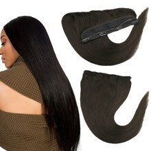 Toysww Hair 14"-22" Machine Remy Hair Halo Hair Flip In hair 70g-85g Brazilian Natural one piece Human Hair Extensions