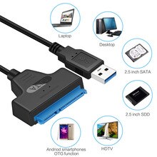 USB 3.0 Easy Drive SATA 3 Cable Sata To USB Adapter Up To 6 Gbps Support 2.5-inch External SSD Hard Drive 22-pin Sata III Cable