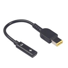 USB C Charging cable Type-C Female to Square DC Male Plug 19V-20V PD Charging Cable for PD power adapter for Lenovo Thinkpad