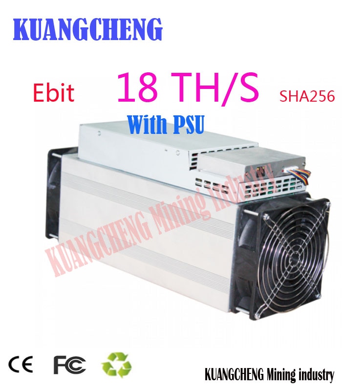 Used Asic miner Ebit E10 18T SHA256 Bitecoin BCH BTC Miner Better than antminer S9 S11 S15 WhatsMiner M3X M10 Innosilicon T2T T3