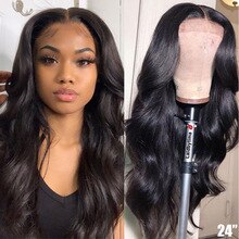 Wavy 180 Density Lace Front Wig 13x4 Lace Frontal Wig Glueless Lace Front Human Hair Wigs Pre Plucked Brazilian Hair Wigs Remy