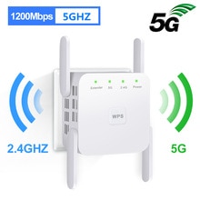 Wifi Repeater 5Ghz Wifi Extender 5G Wifi Amplifier AC 1200Mbps Router Wi fi Booster 2.4G 5ghz Wi-Fi Signal Wireless Repiter