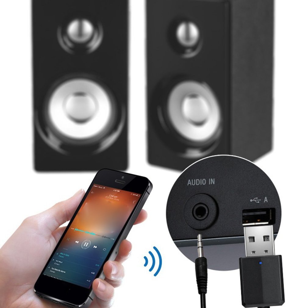 Wireless Audio Receiver Transmitter 2In1 V5.0 Mini Audio Adapter