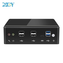 XCY Mini PC Intel Core i7 10510U i5 8250U DDR4 M.2 SSD 8*USB HDMI DP 4K 60fps WiFi Bluetooth 2*LAN Type-C HTPC Windows 10 Linux