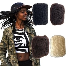 YOTCHOI 4PCS/LOT TIGHT AFRO KINKY BULK HAIR 100% HUMAN HAIR FOR DREADLOCKS,TWIST BRAIDS NATURAL BLACK COLOUR 1B#,LENGTH 6"-26"