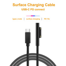 surface connect usb c for Microsoft Surface Pro 6/5/4/3 Go Book Tablet Compatible 15V/12V 4A 3A 2.58A 65W 44W PD Charging Cable