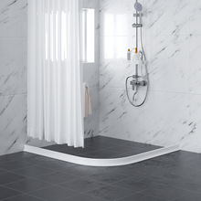Silicone Shower Water Barrier Flexible Self-adhesive Waterstopper Collapsible Threshold Water Dam for Bathroom and Kitchen